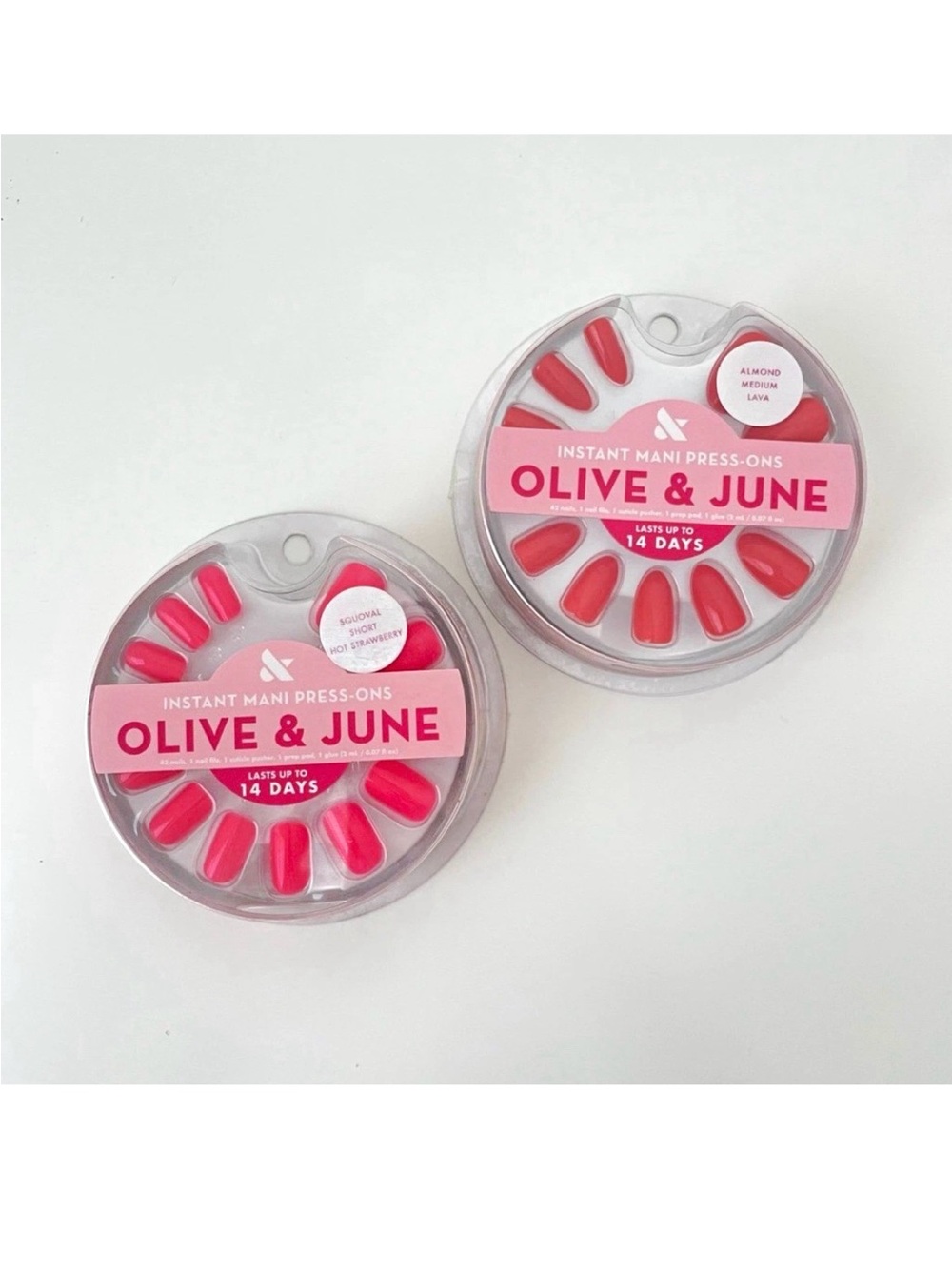 Instant Mani Press-Ons in Pink
